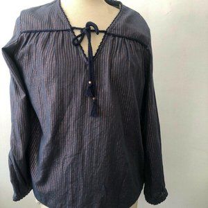 NWT Trovata Birds Of Paradis MarieV Navy Gold